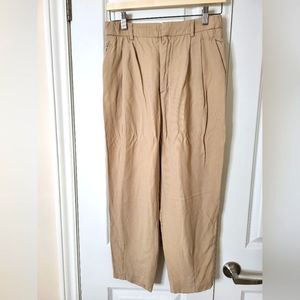 Zara linen ankle pants